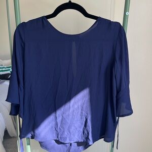 Lush Deep Blue Women's Blouse